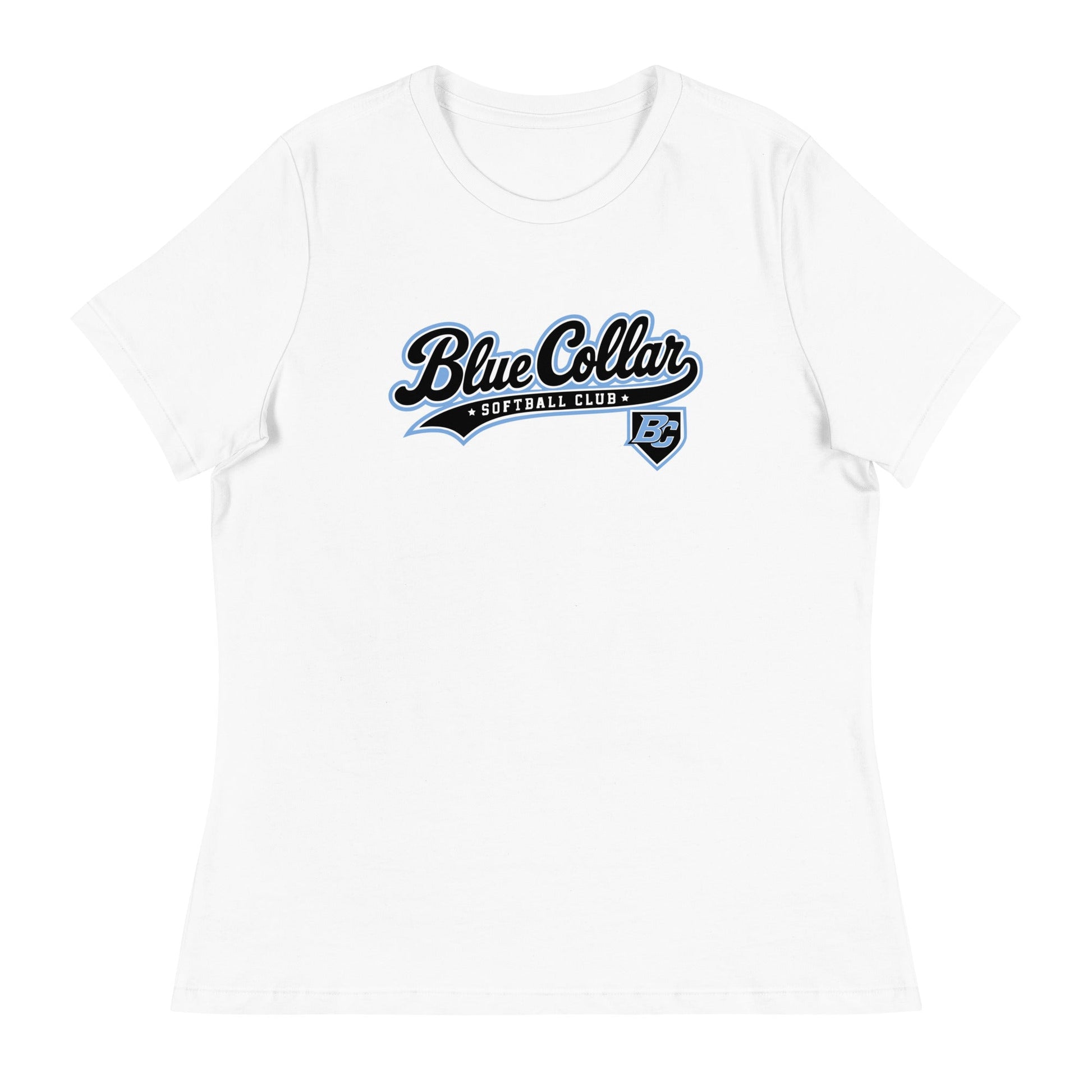 Performance | Women's Relaxed T Shirt | Blue Collar Softball 2034 | Foundry Logo