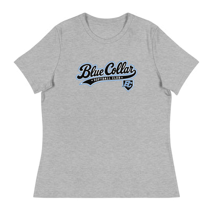 Performance | Women's Relaxed T Shirt | Blue Collar Softball 2034 | Foundry Logo