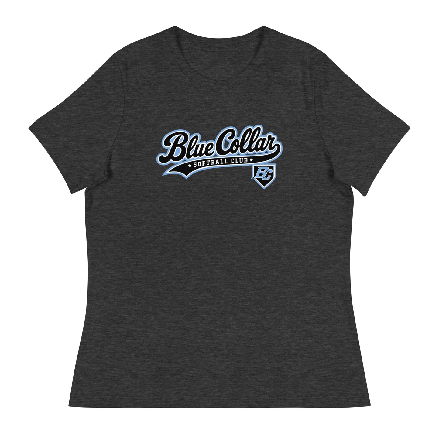Performance | Women's Relaxed T Shirt | Blue Collar Softball 2034 | Foundry Logo