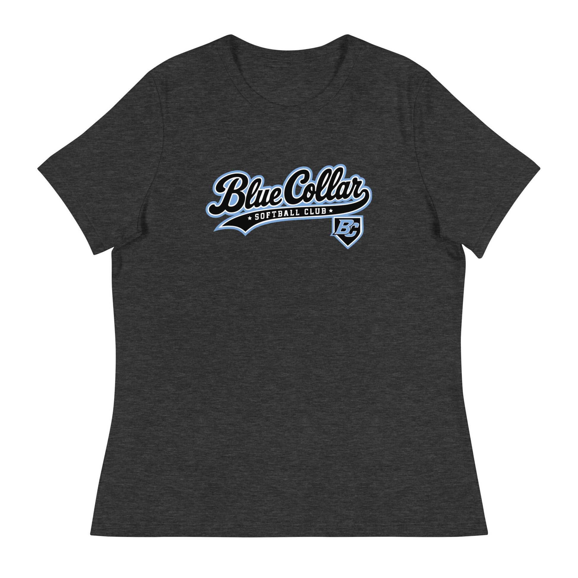 Performance | Women's Relaxed T Shirt | Blue Collar Softball 2034 | Foundry Logo