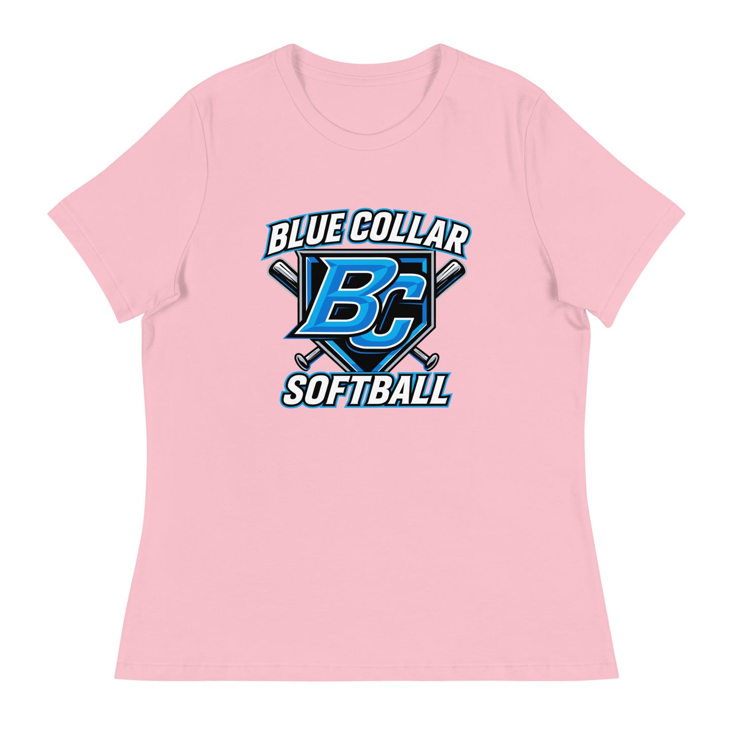Performance | Women's Relaxed T Shirt | Blue Collar Softball 2034 | Shield Logo
