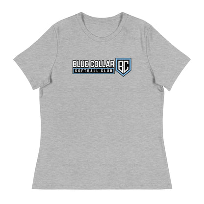 Performance | Women's Relaxed T Shirt | Blue Collar Softball 2034 | Vanguard Logo