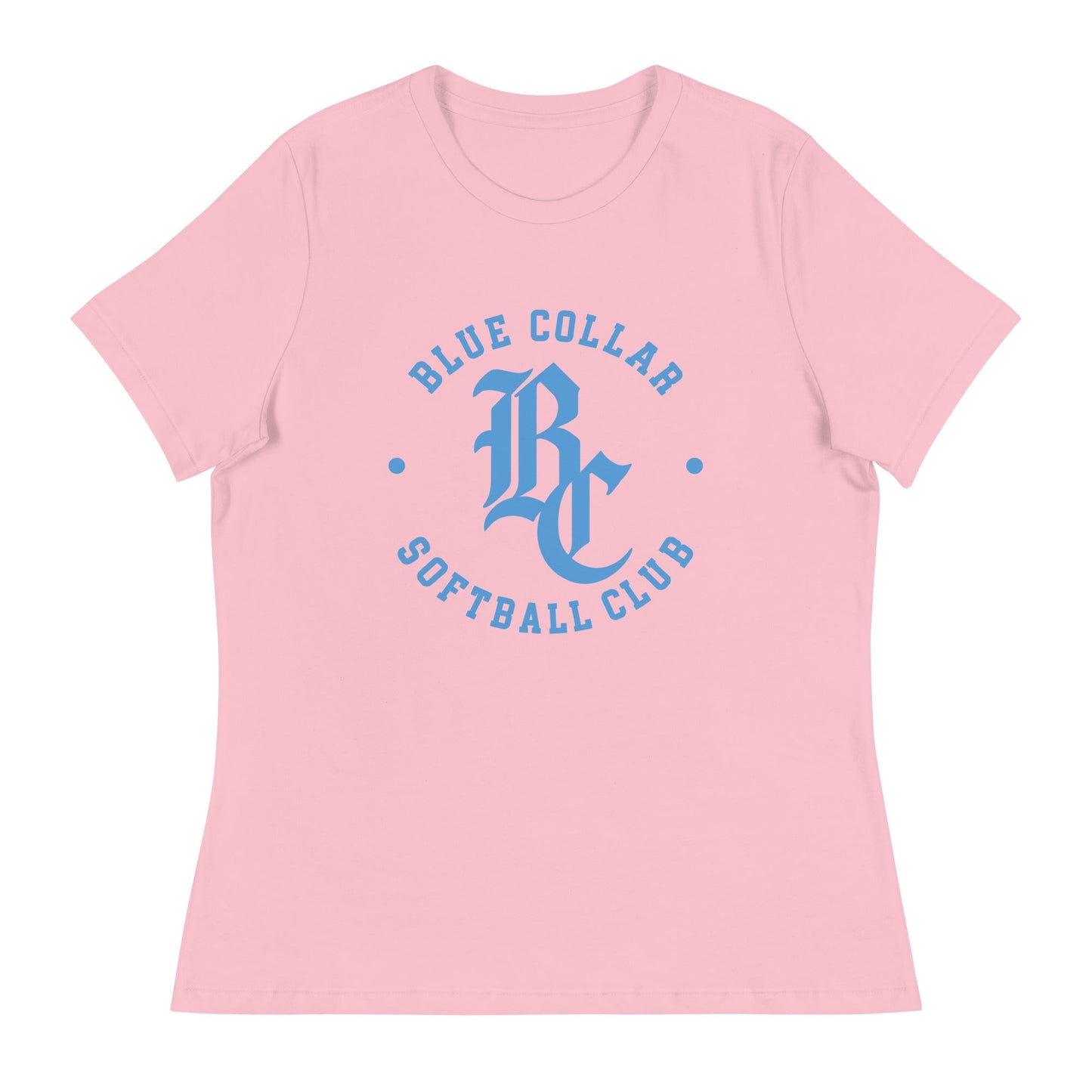 Performance | Women's Relaxed T Shirt | Blue Collar Softball 2034 | Varsity Logo