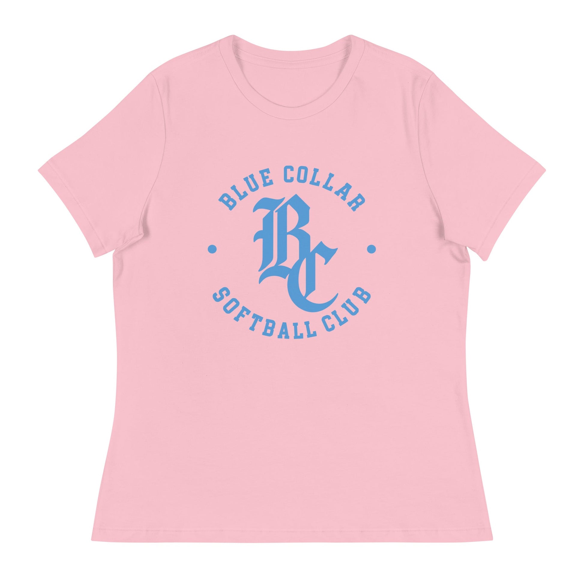Performance | Women's Relaxed T Shirt | Blue Collar Softball 2034 | Varsity Logo