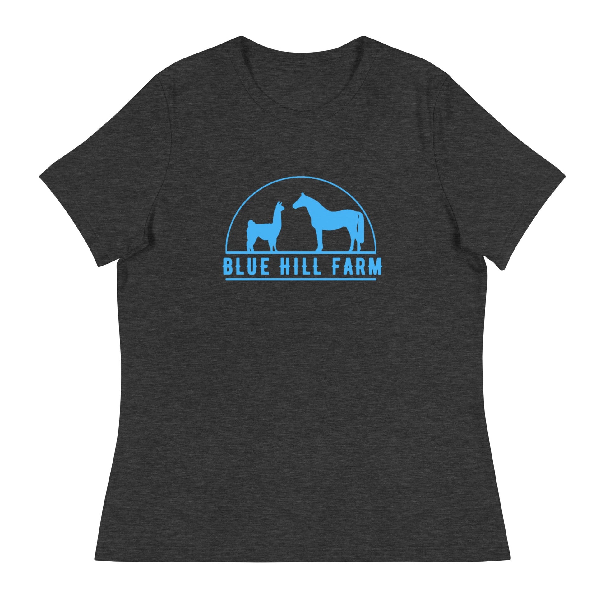 Performance | Women's Relaxed T Shirt | Blue Hill Farm | Emblem Logo