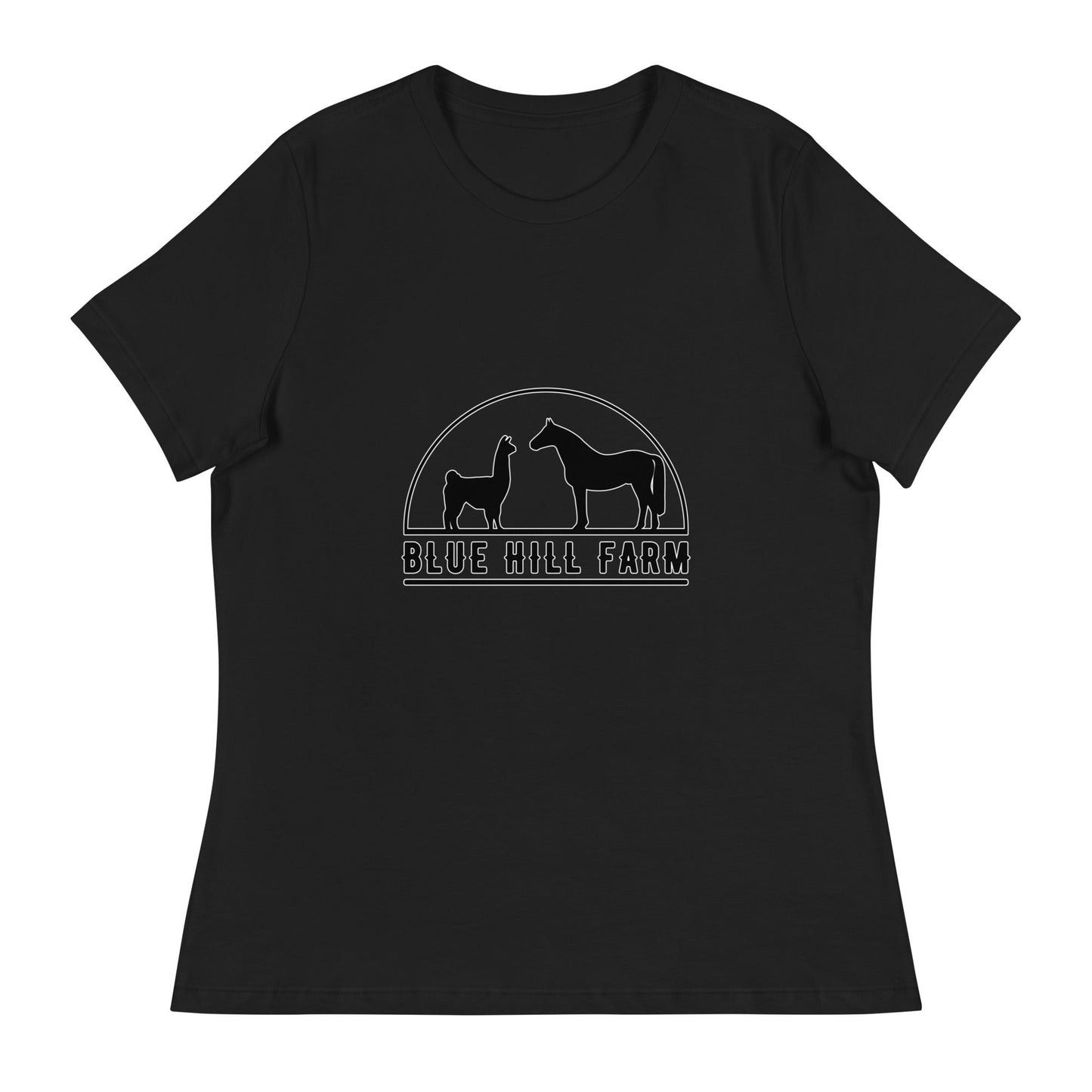Performance | Women's Relaxed T Shirt | Blue Hill Farm | Highland Silhouette Logo