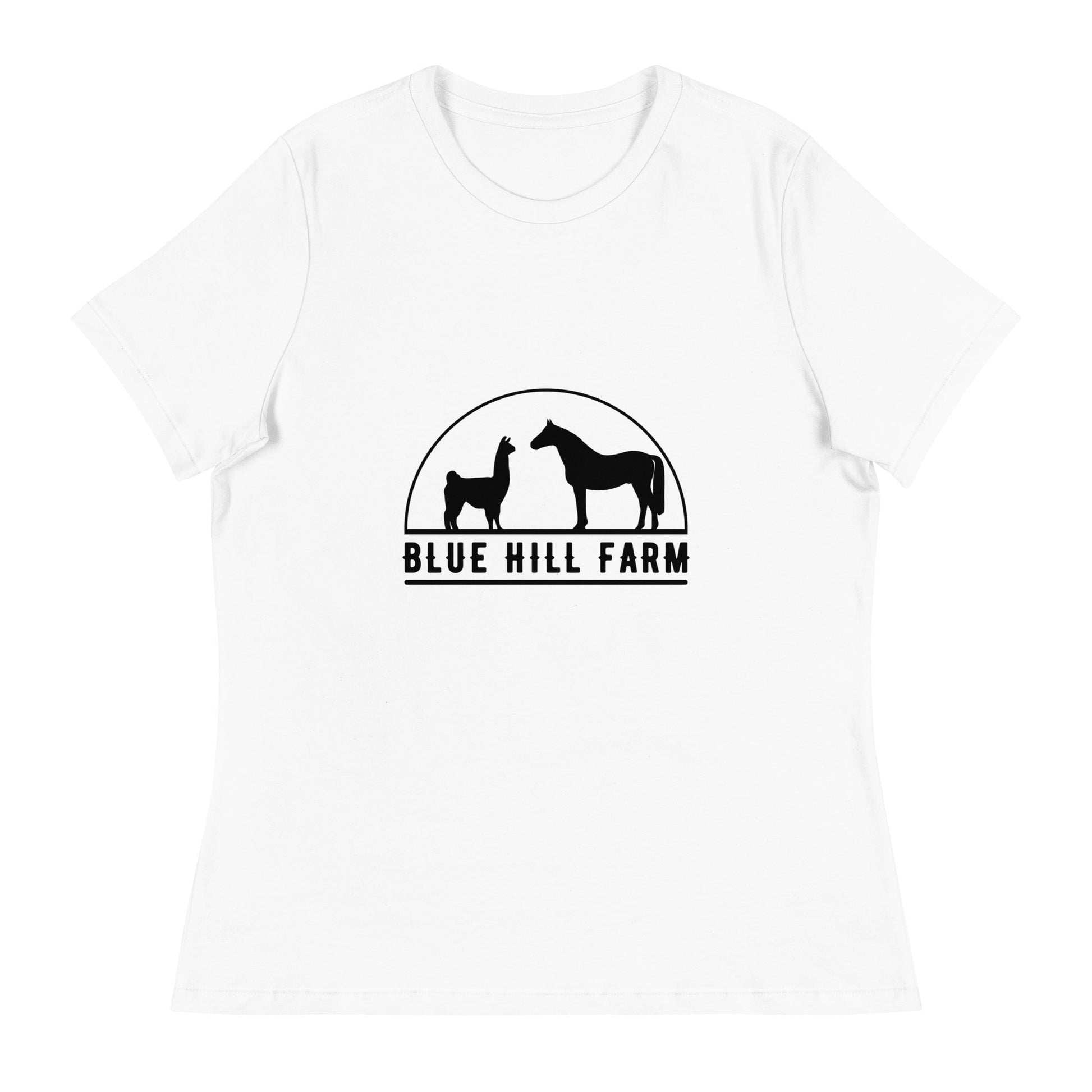 Performance | Women's Relaxed T Shirt | Blue Hill Farm | Highland Silhouette Logo