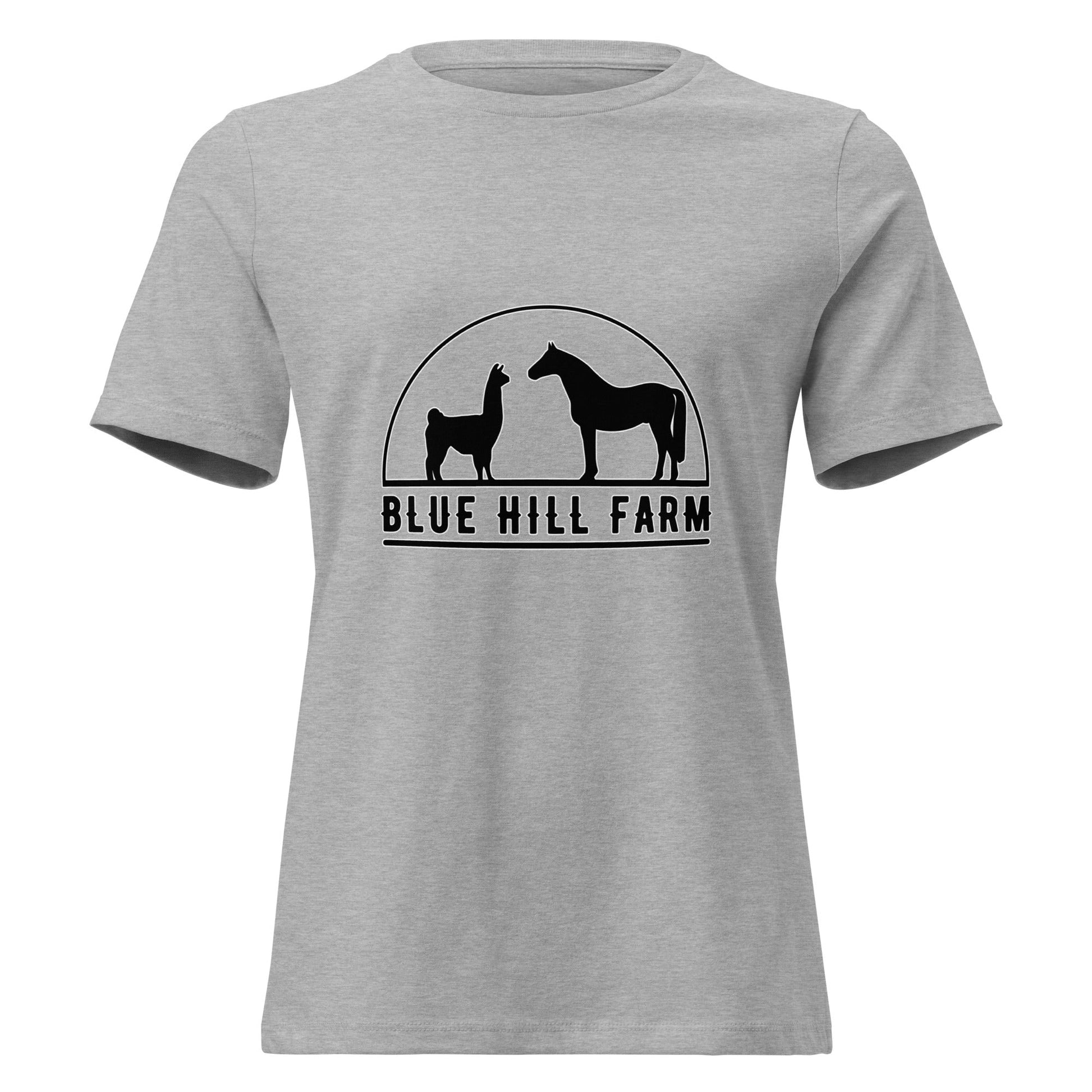Performance | Women's Relaxed T Shirt | Blue Hill Farm | Highland Silhouette Logo