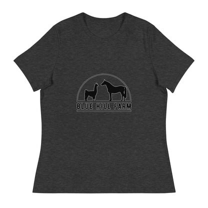 Performance | Women's Relaxed T Shirt | Blue Hill Farm | Highland Silhouette Logo