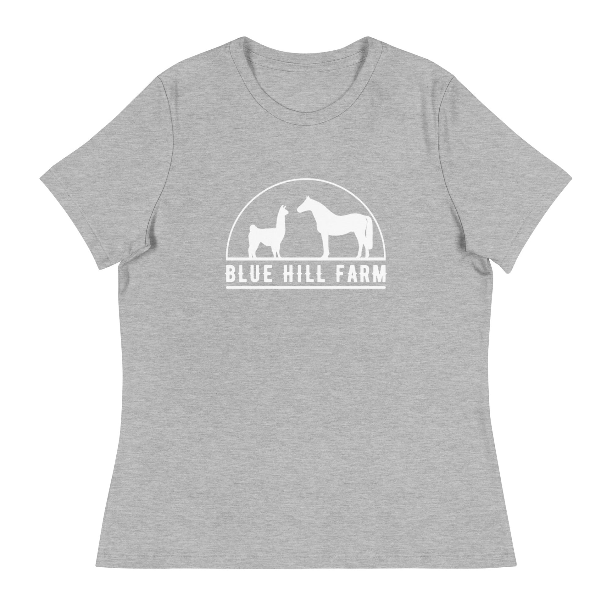 Performance | Women's Relaxed T Shirt | Blue Hill Farm | Ranch Logo
