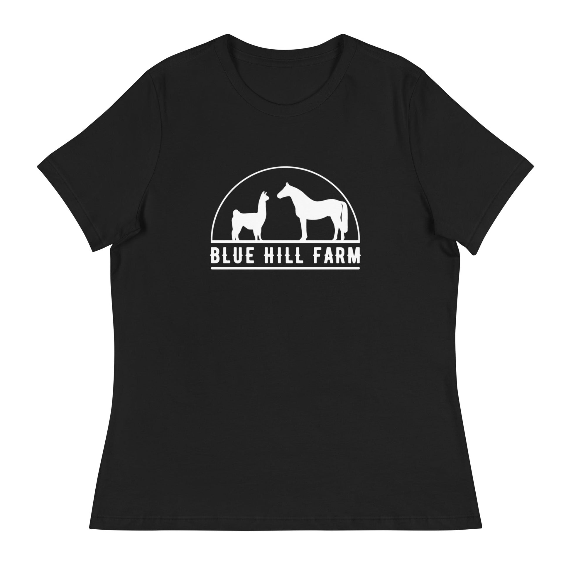 Performance | Women's Relaxed T Shirt | Blue Hill Farm | Ranch Logo