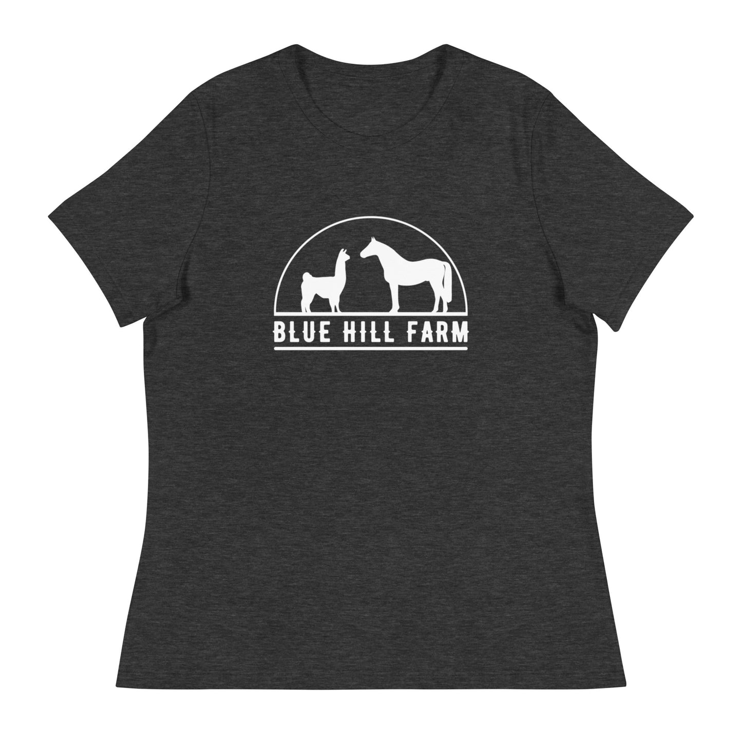 Performance | Women's Relaxed T Shirt | Blue Hill Farm | Ranch Logo