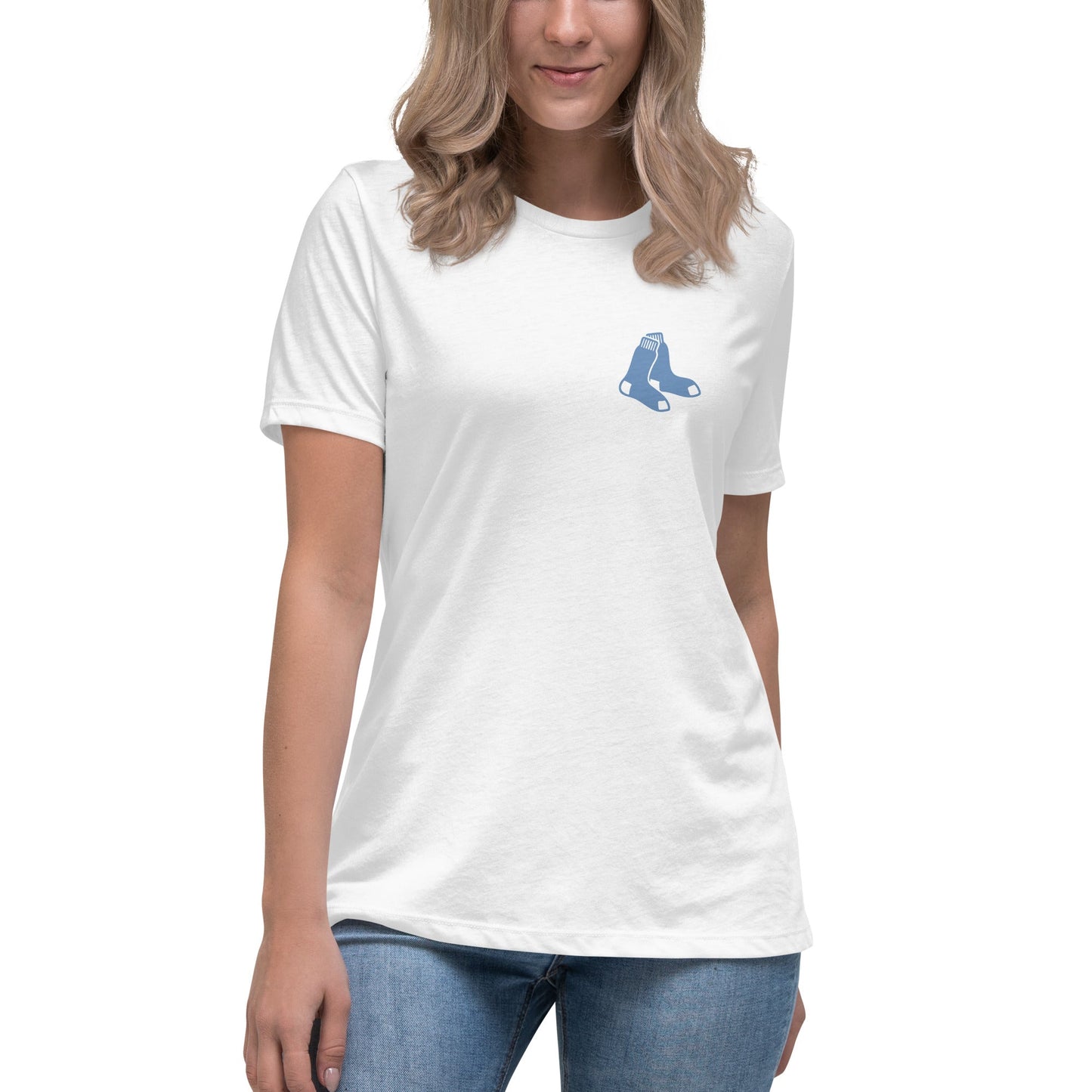Performance | Women's Relaxed T Shirt | Blue Sox | Icon Logo