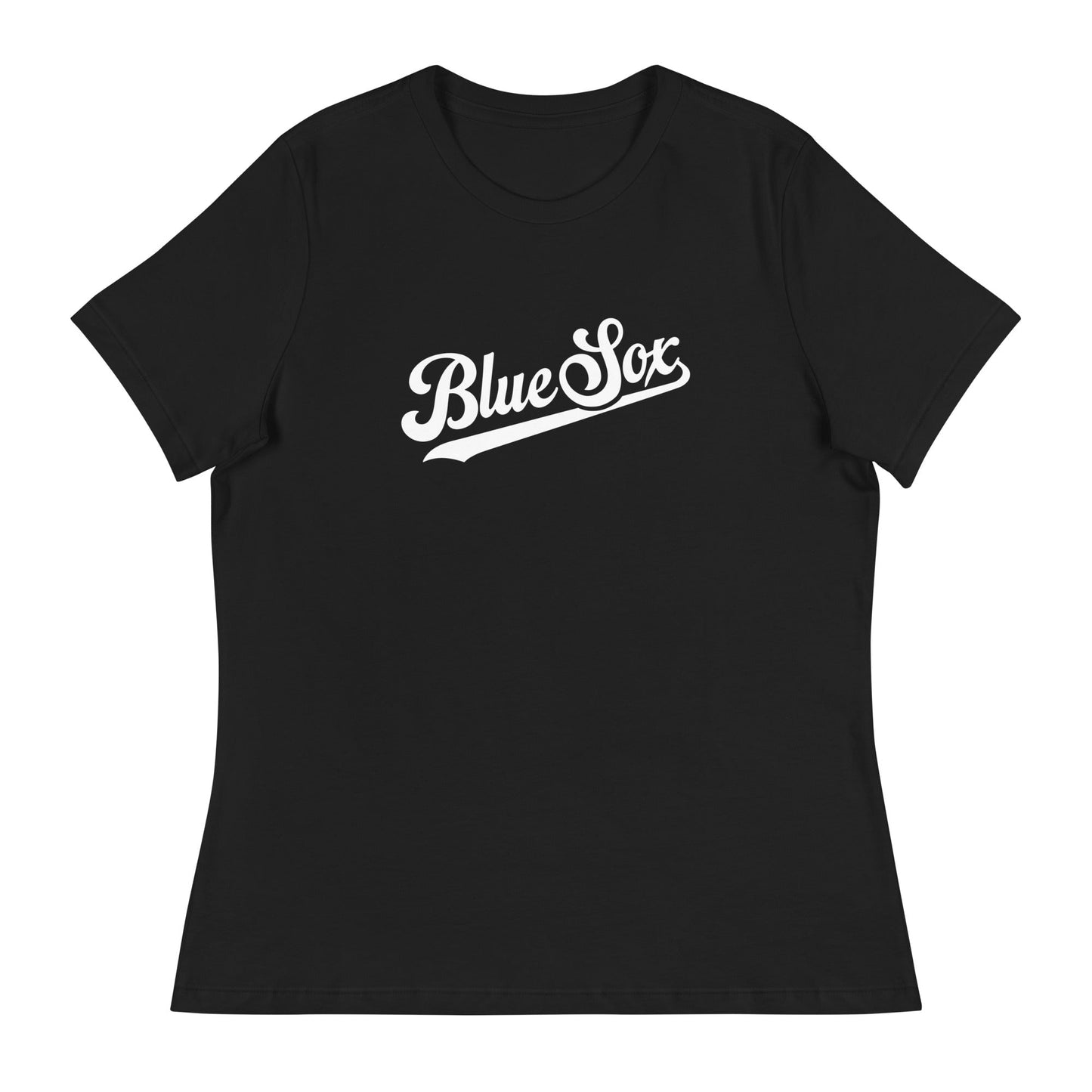 Performance | Women's Relaxed T Shirt | Blue Sox | Script Logo