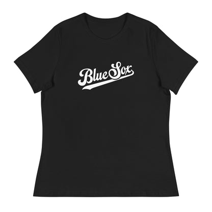 Performance | Women's Relaxed T Shirt | Blue Sox | Script Logo