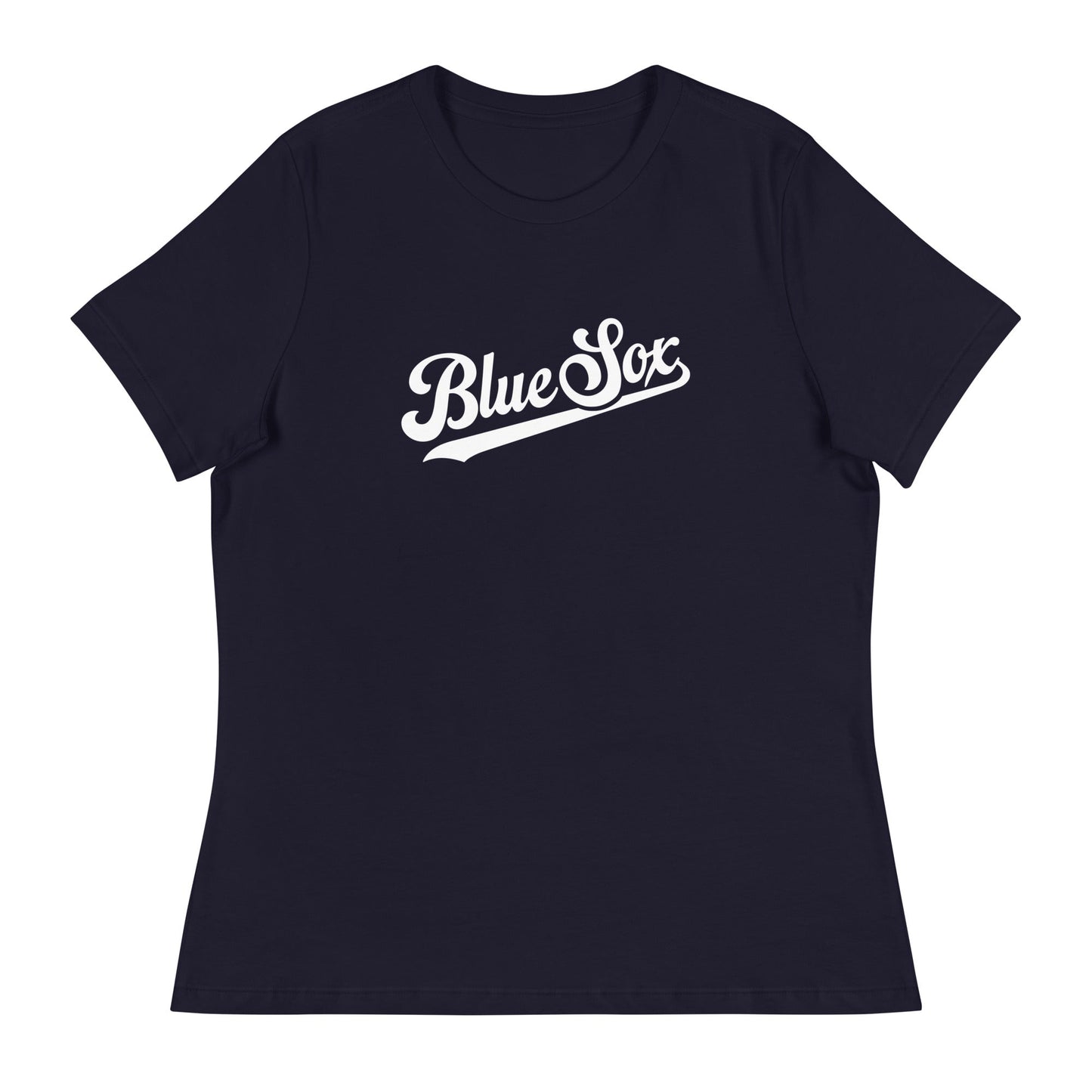 Performance | Women's Relaxed T Shirt | Blue Sox | Script Logo