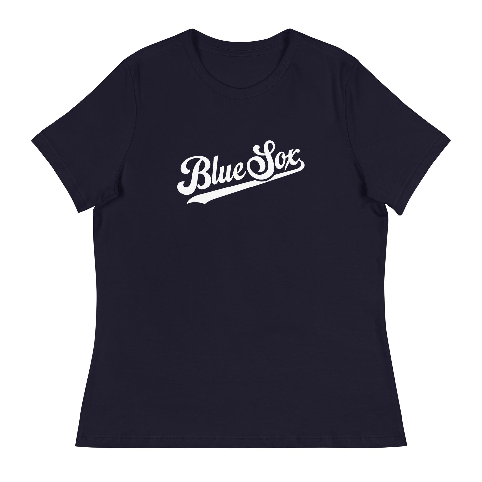Performance | Women's Relaxed T Shirt | Blue Sox | Script Logo