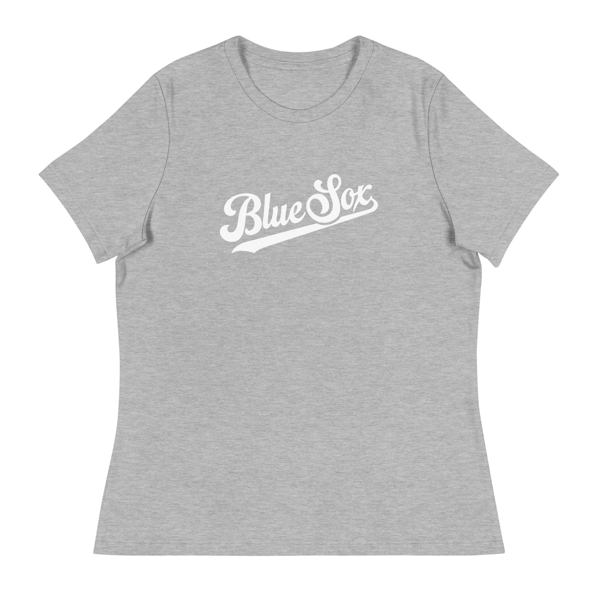 Performance | Women's Relaxed T Shirt | Blue Sox | Script Logo