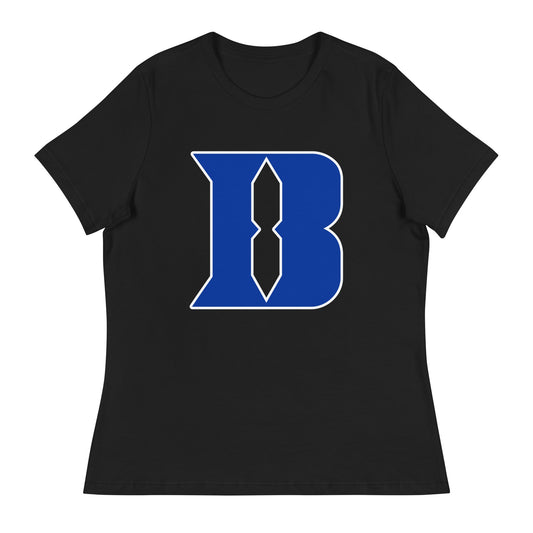 Performance | Women's Relaxed T Shirt | Blueblacks Football Club | B-Mark Logo
