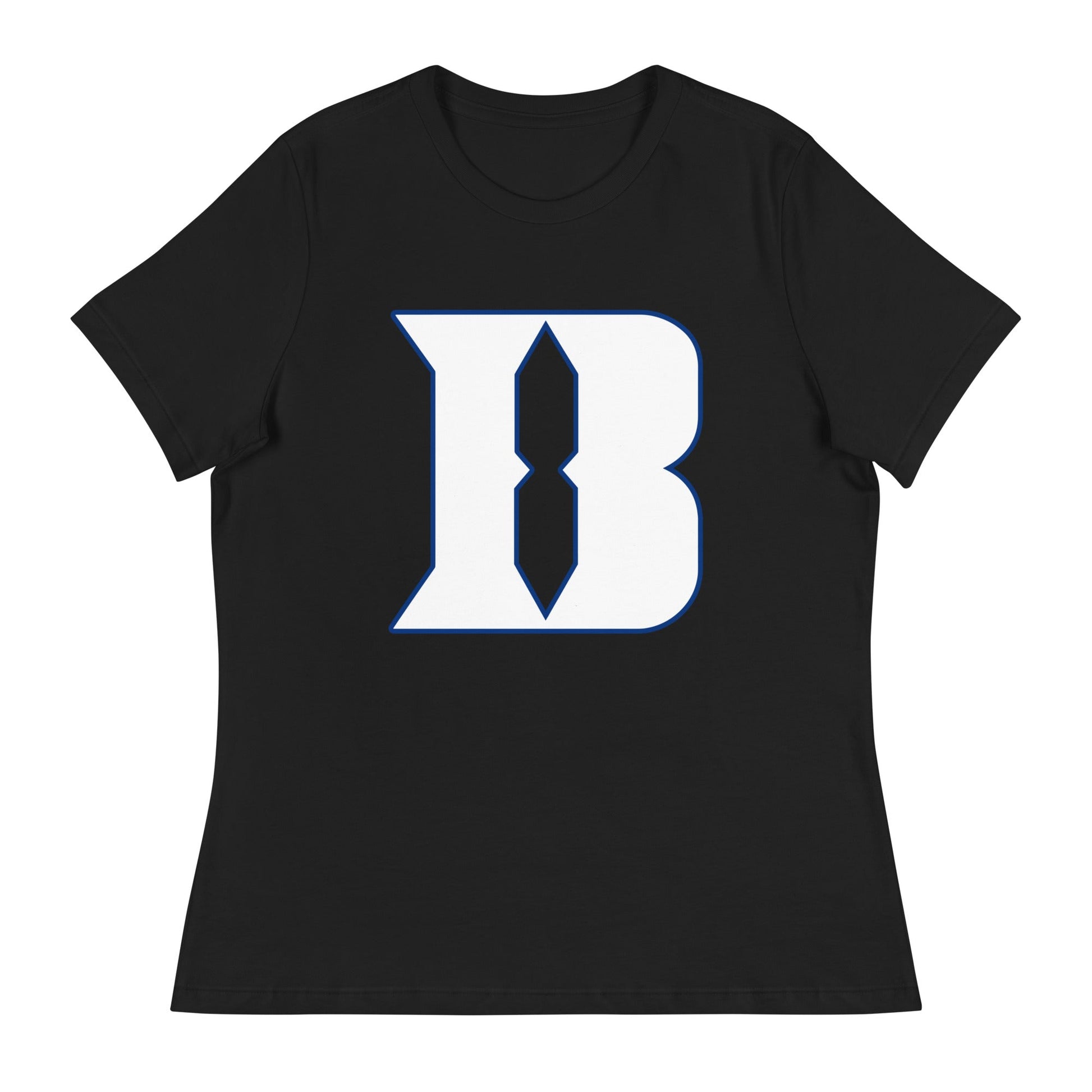Performance | Women's Relaxed T Shirt | Blueblacks Football Club | Crest Logo