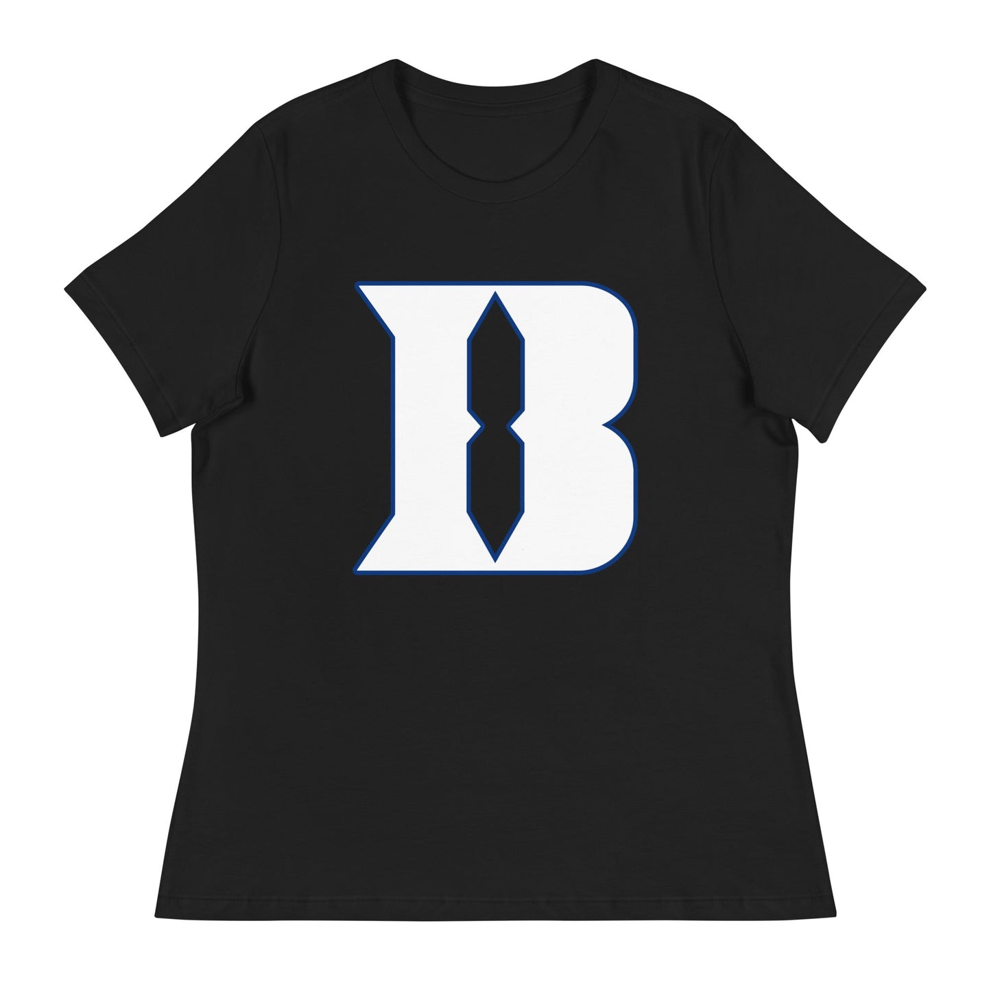 Performance | Women's Relaxed T Shirt | Blueblacks Football Club | Crest Logo
