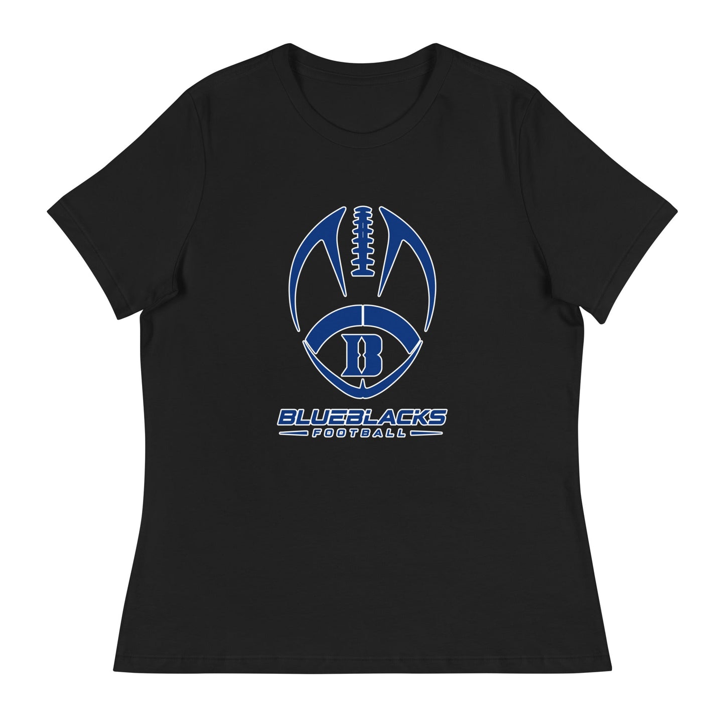 Performance | Women's Relaxed T Shirt | Blueblacks Football Club | Emblem Logo