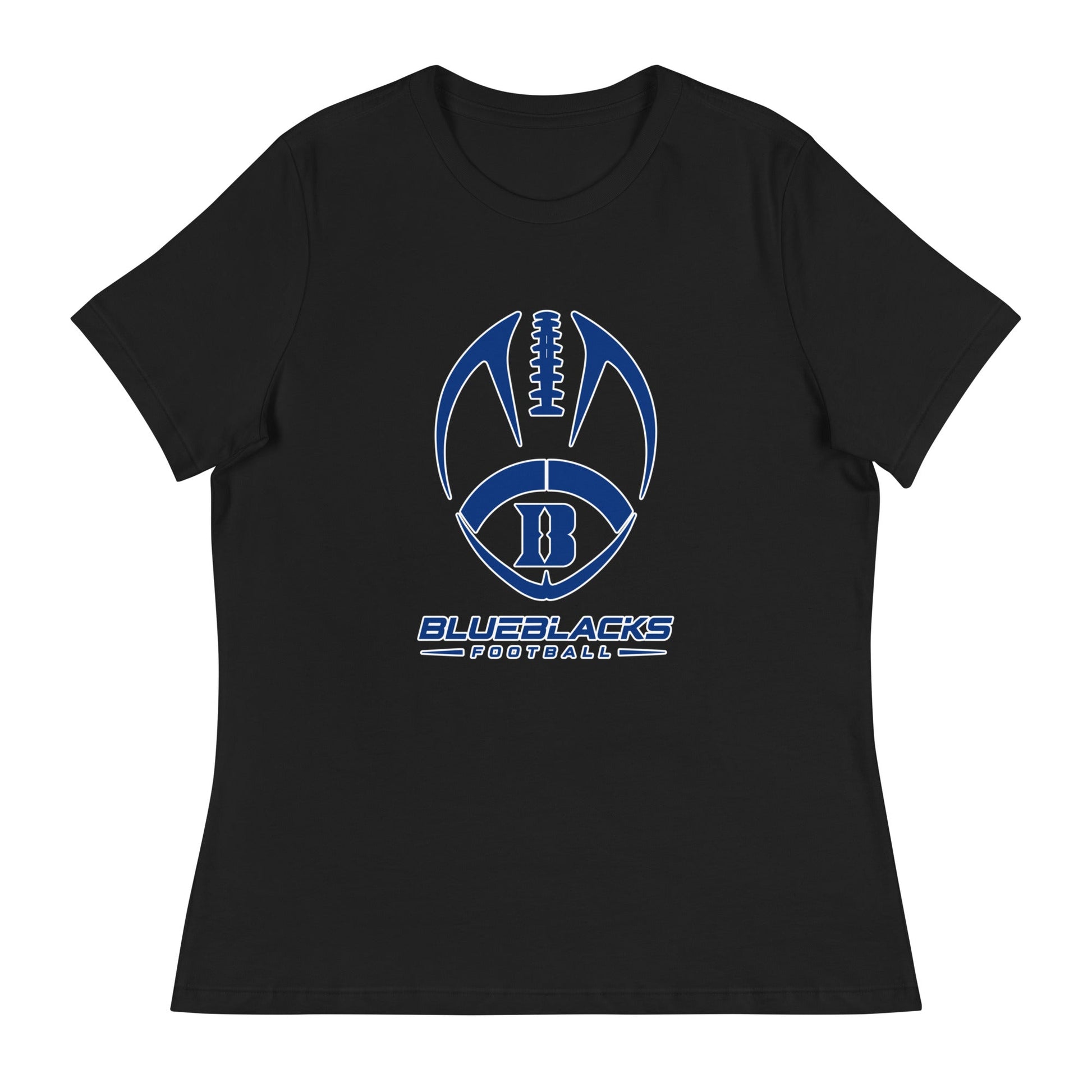 Performance | Women's Relaxed T Shirt | Blueblacks Football Club | Emblem Logo