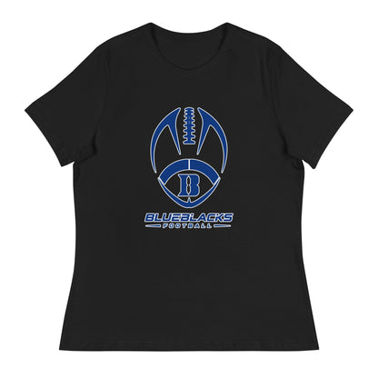 Performance | Women's Relaxed T Shirt | Blueblacks Football Club | Emblem Logo