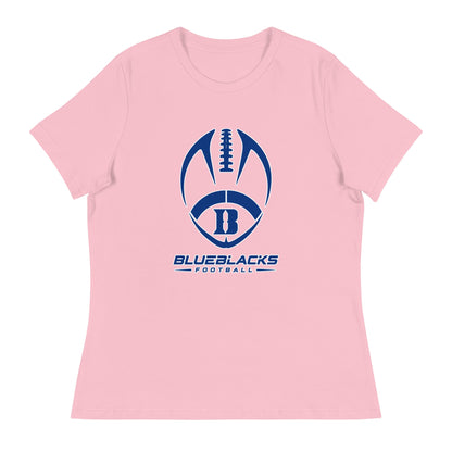 Performance | Women's Relaxed T Shirt | Blueblacks Football Club | Emblem Logo