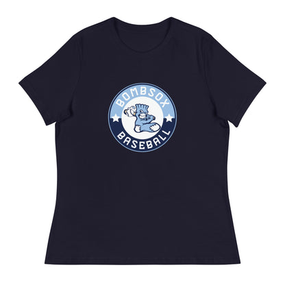 Performance | Women's Relaxed T Shirt | BombSox Baseball | Badge Logo