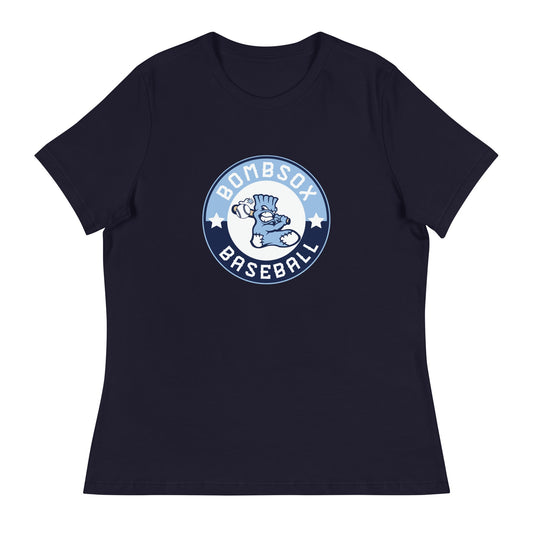 Performance | Women's Relaxed T Shirt | BombSox Baseball | Badge Logo