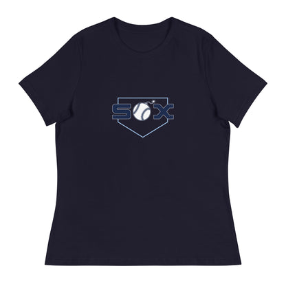 Performance | Women's Relaxed T Shirt | BombSox Baseball | Crest Logo