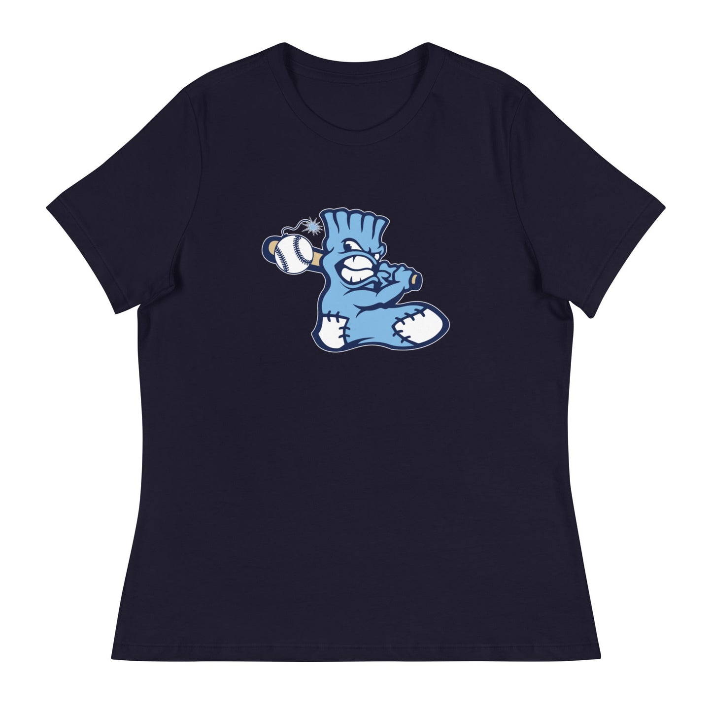 Performance | Women's Relaxed T Shirt | BombSox Baseball | Mascot Logo