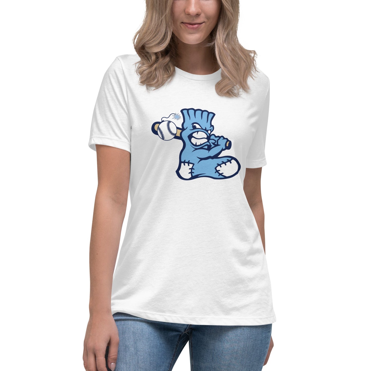 Performance | Women's Relaxed T Shirt | BombSox Baseball | Mascot Logo