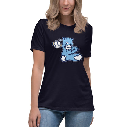 Performance | Women's Relaxed T Shirt | BombSox Baseball | Mascot Logo
