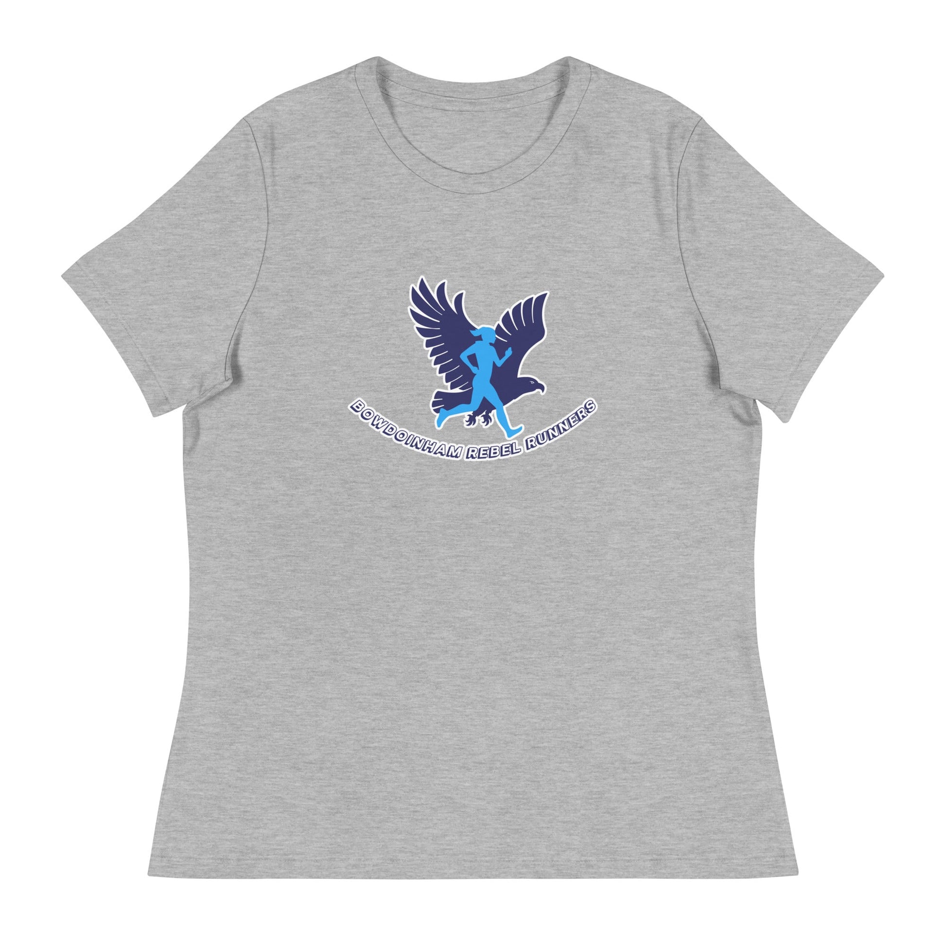 Performance | Women's Relaxed T Shirt | Bowdoinham Rebel Runners | Emblem Logo