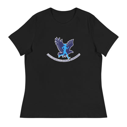 Performance | Women's Relaxed T Shirt | Bowdoinham Rebel Runners | Emblem Logo