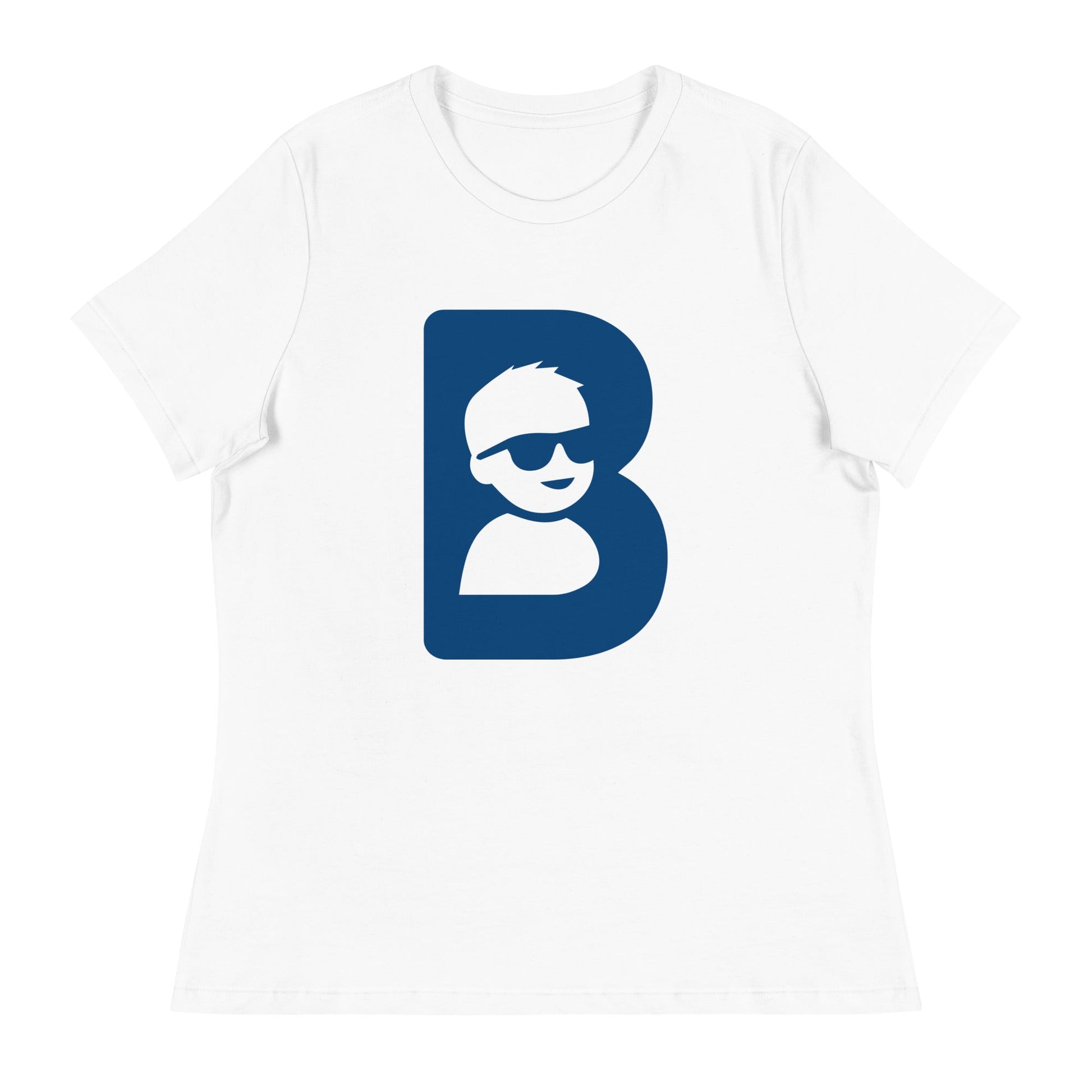 Performance | Women's Relaxed T Shirt | Brave Like Ben | Blue Maverick Logo