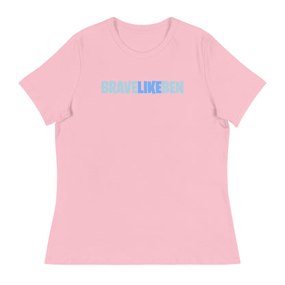 Performance | Women's Relaxed T Shirt | Brave Like Ben | Wordmark Logo