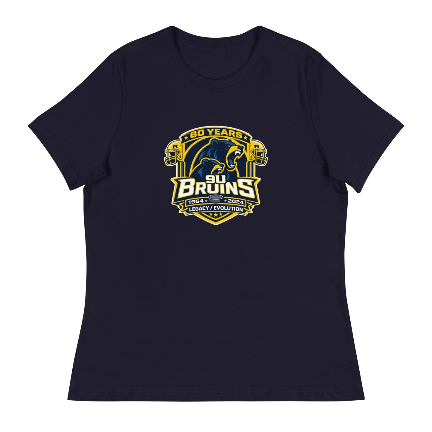 Performance | Women's Relaxed T Shirt | Bruins The Evolution | Legacy Crest Logo