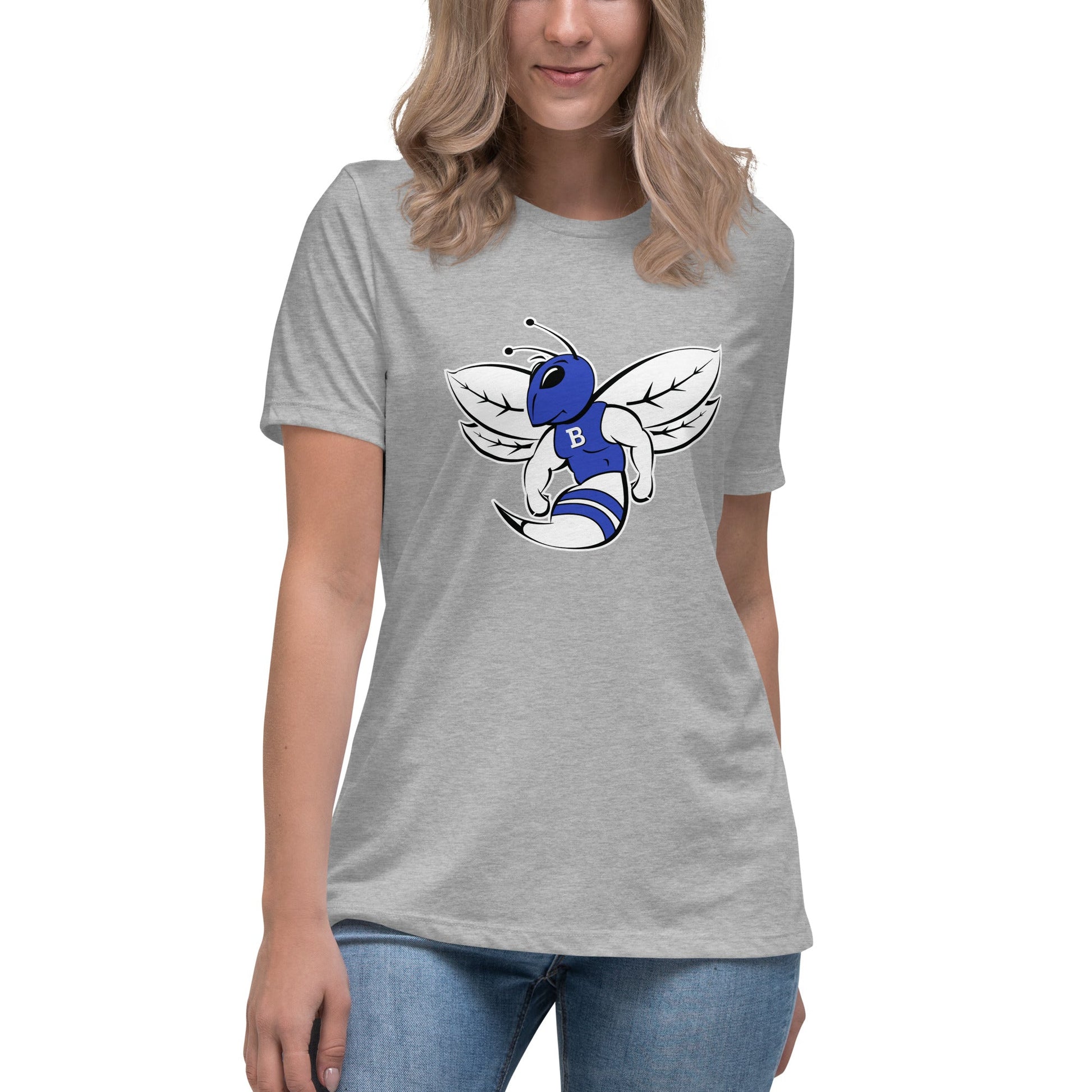 Performance | Women's Relaxed T Shirt | Bryant High School Track Booster | Hornet Logo