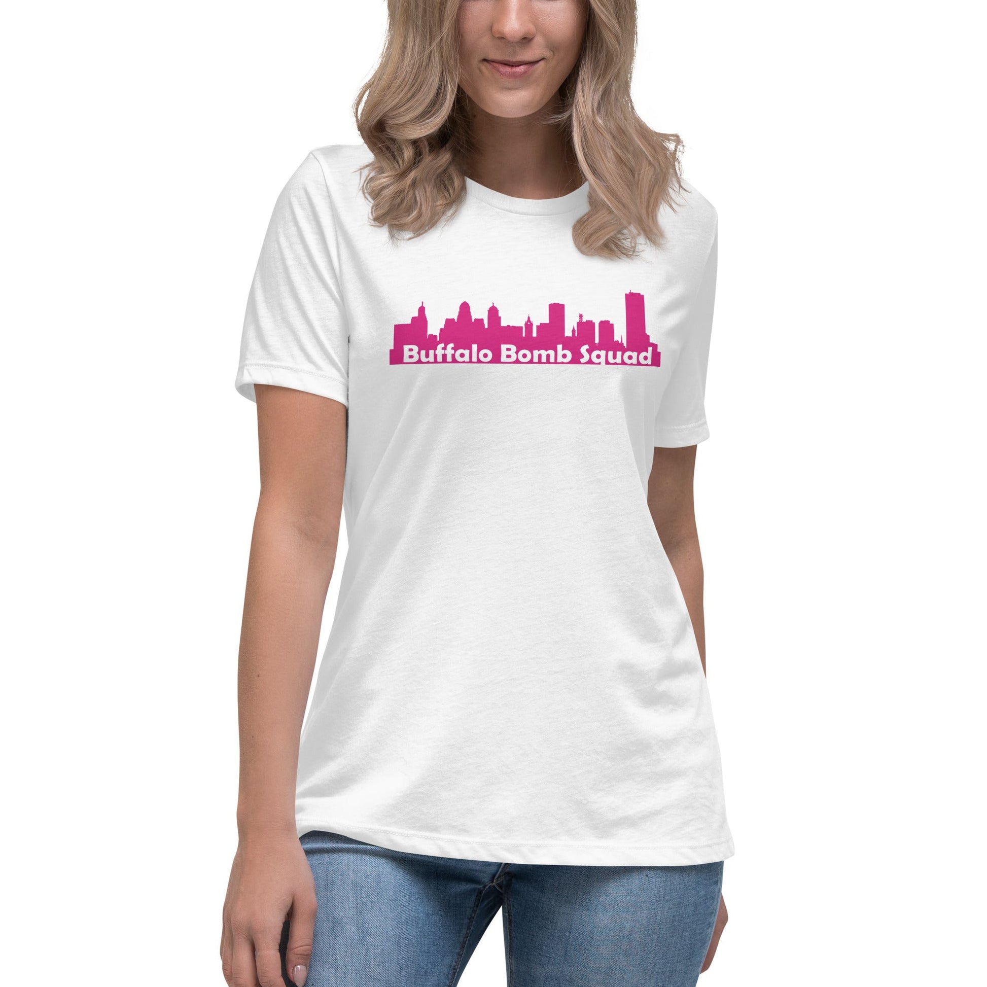 Performance | Women's Relaxed T Shirt | Buffalo Bomb Squad | Skyline Logo