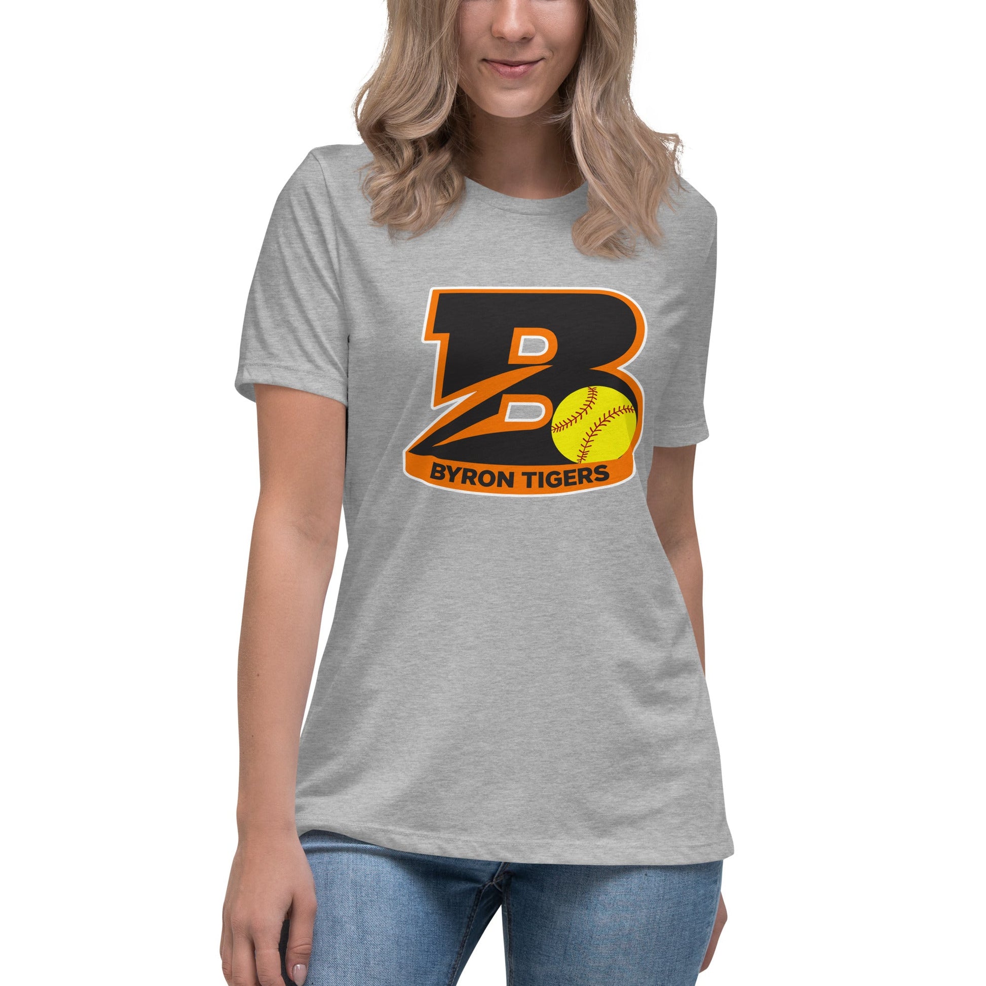 Performance | Women's Relaxed T Shirt | Byron High School Softball | Softball Logo