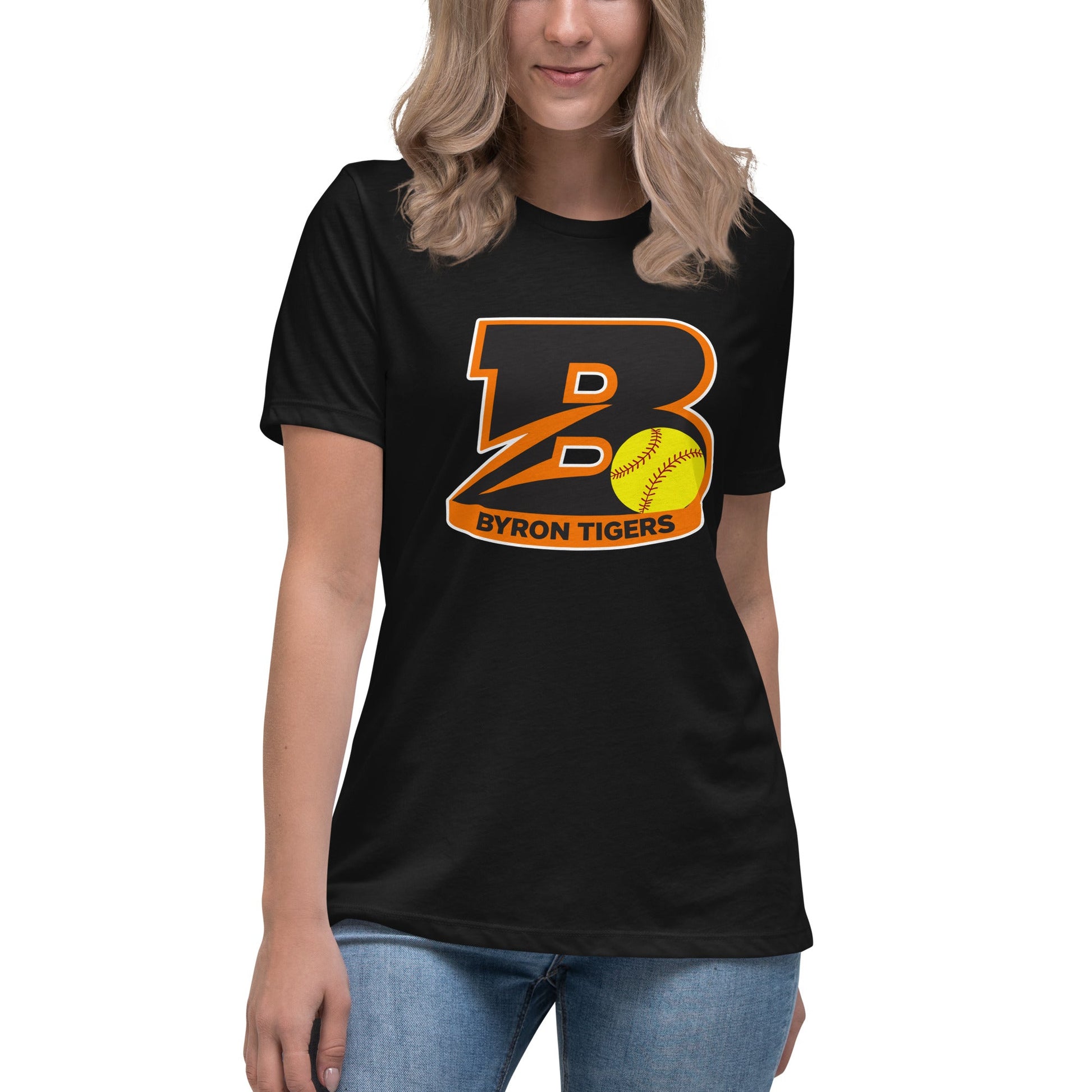 Performance | Women's Relaxed T Shirt | Byron High School Softball | Softball Logo