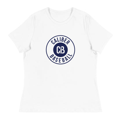 Performance | Women's Relaxed T Shirt | Caliber Baseball | Badge Logo