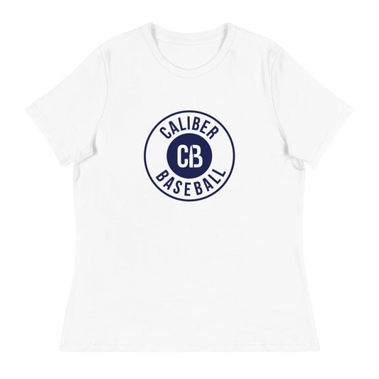 Performance | Women's Relaxed T Shirt | Caliber Baseball | Badge Logo
