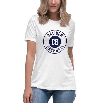 Performance | Women's Relaxed T Shirt | Caliber Baseball | Badge Logo