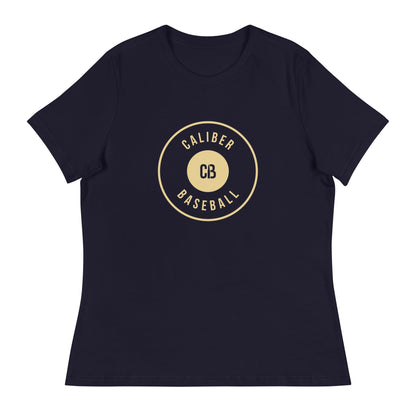 Performance | Women's Relaxed T Shirt | Caliber Baseball | Crest Logo