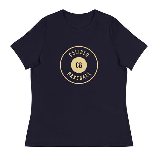 Performance | Women's Relaxed T Shirt | Caliber Baseball | Crest Logo