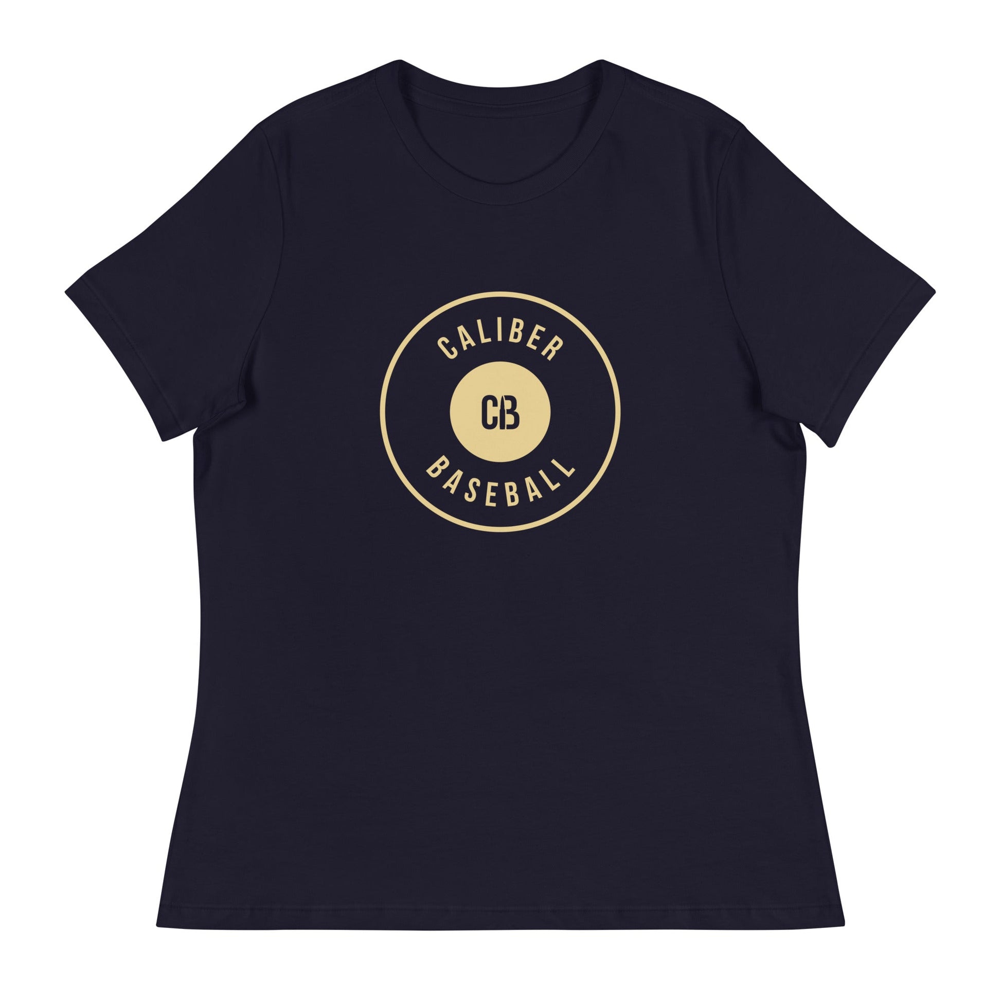 Performance | Women's Relaxed T Shirt | Caliber Baseball | Crest Logo
